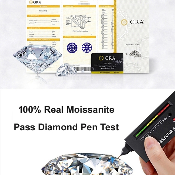 5ct 🔥 FIRE PINK Moissanite Ring Size 5.5 . S925 Silver . w/gra - Picture 9 of 17